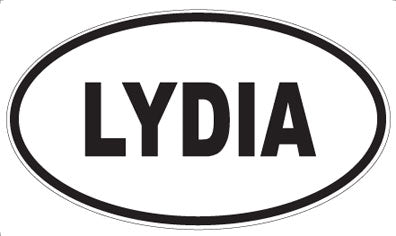 LYDIA - Oval Sticker
