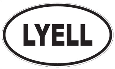LYELL - Oval Sticker