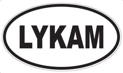 LYKAM - Oval Sticker
