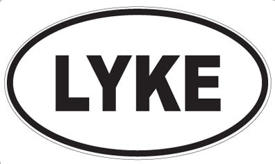 LYKE - Oval Sticker