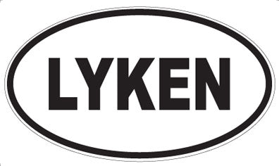 LYKEN - Oval Sticker