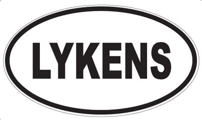 LYKENS - Oval Sticker