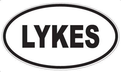 LYKES - Oval Sticker