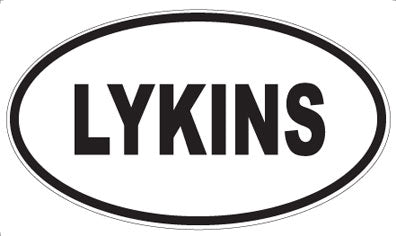 LYKINS - Oval Magnet