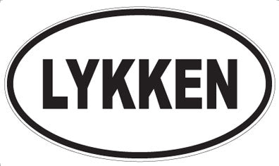 LYKKEN - Oval Magnet