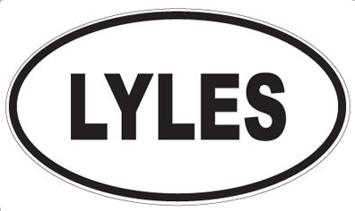 LYLES - Oval Magnet