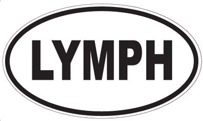 LYMPH - Oval Sticker
