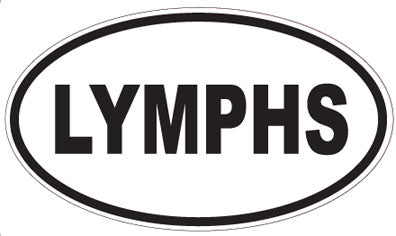 LYMPHS - Oval Sticker