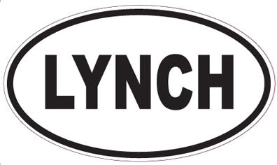 LYNCH - Oval Sticker