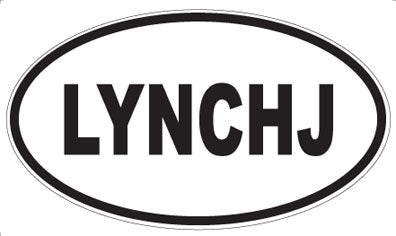 LYNCHJ - Oval Magnet