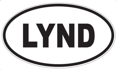 LYND - Oval Sticker
