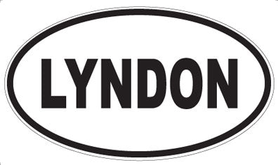 LYNDON - Oval Magnet