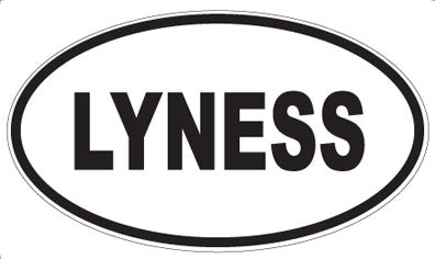 LYNESS - Oval Sticker