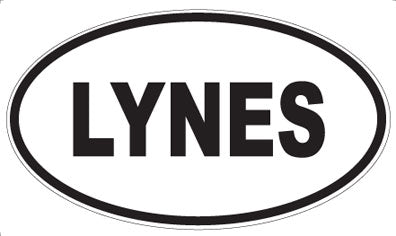 LYNES - Oval Magnet