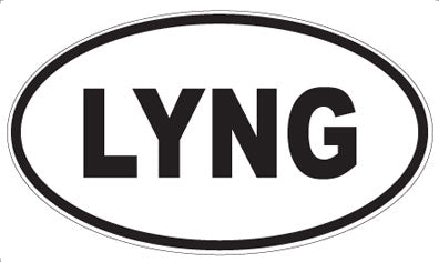 LYNG - Oval Magnet