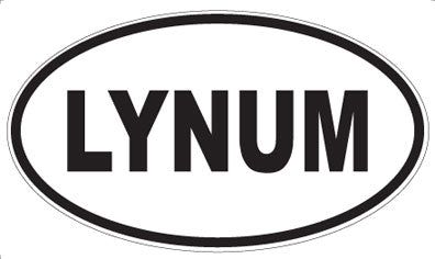 LYNUM - Oval Sticker