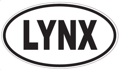 LYNX - Oval Sticker