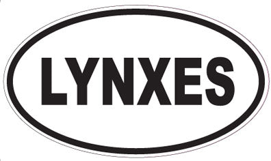 LYNXES - Oval Sticker