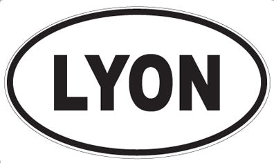 LYON - Oval Sticker