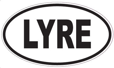 LYRE - Oval Sticker