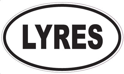 LYRES - Oval Sticker