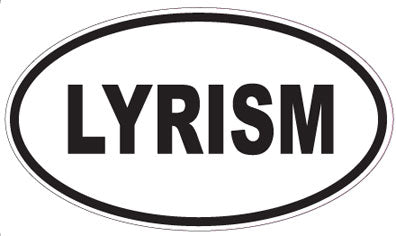 LYRISM - Oval Sticker