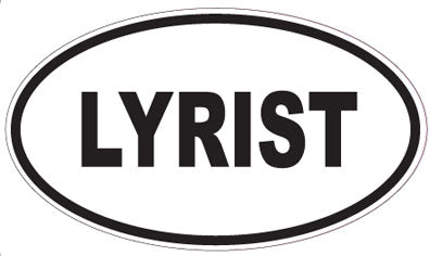 LYRIST - Oval Sticker