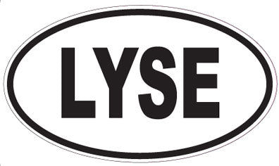 LYSE - Oval Sticker