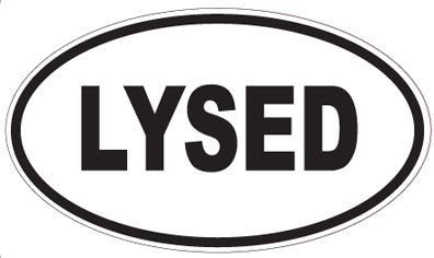 LYSED - Oval Sticker