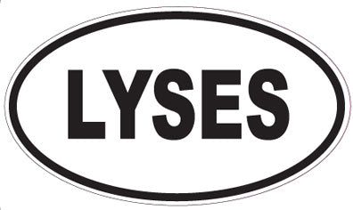 LYSES - Oval Sticker