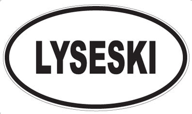 LYSESKI - Oval Sticker