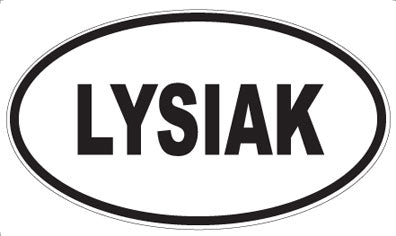 LYSIAK - Oval Sticker