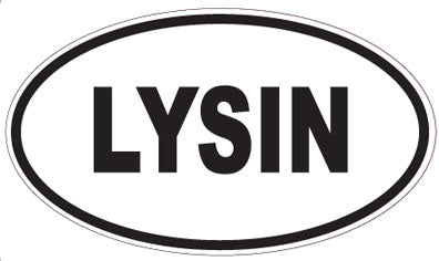 LYSIN - Oval Sticker