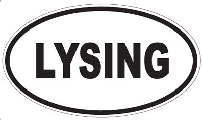 LYSING - Oval Sticker