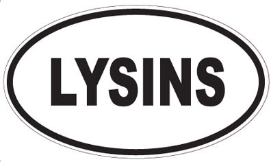 LYSINS - Oval Sticker