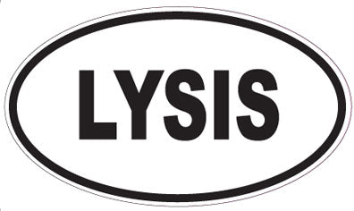 LYSIS - Oval Sticker