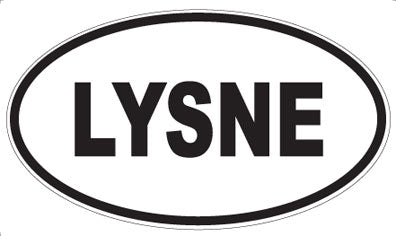 LYSNE - Oval Sticker