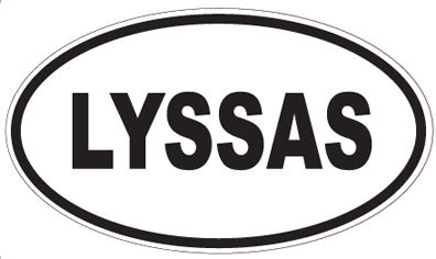LYSSAS - Oval Sticker