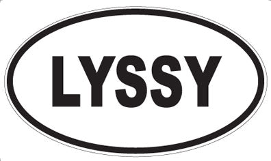 LYSSY - Oval Sticker