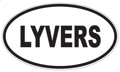 LYVERS - Oval Sticker