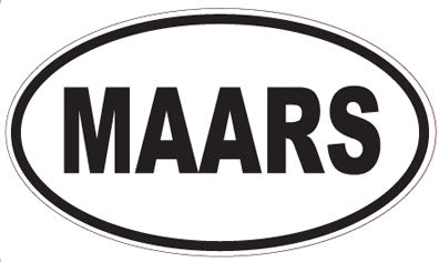 MAARS - Oval Sticker