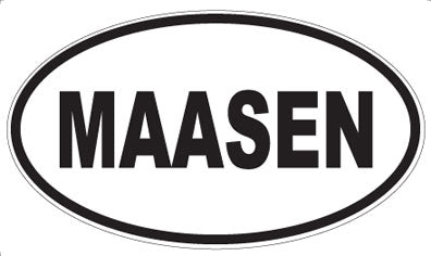 MAASEN - Oval Magnet