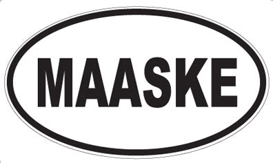 MAASKE - Oval Magnet