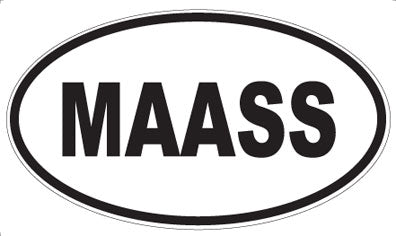 MAASS - Oval Sticker