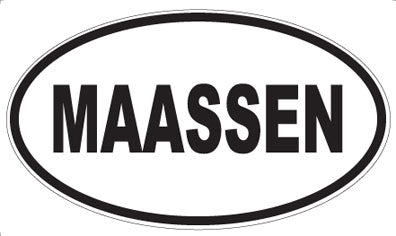 MAASSEN - Oval Magnet
