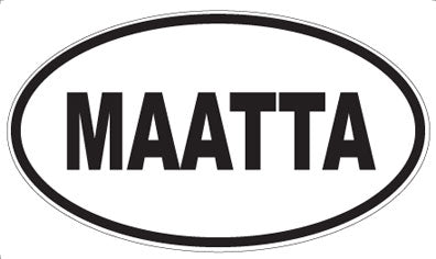 MAATTA - Oval Sticker