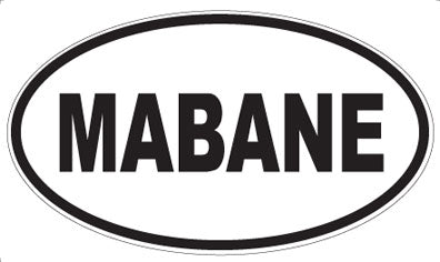 MABANE - Oval Sticker