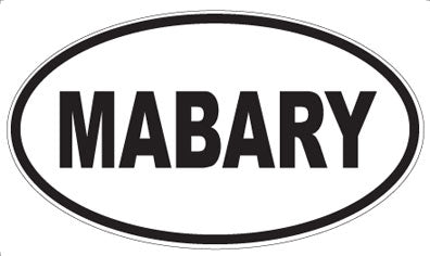 MABARY - Oval Magnet