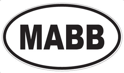 MABB - Oval Sticker