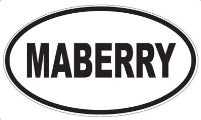 MABERRY - Oval Magnet